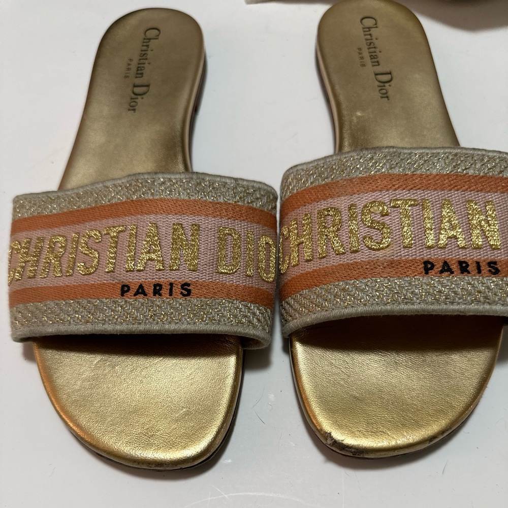 Dior Canvas Graphic Print Slides - image 2